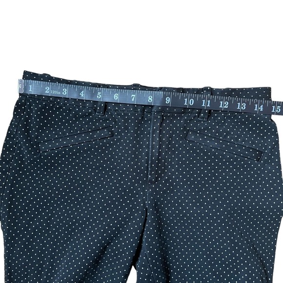 Gap Womens 6 Black Polka Dot Signature Skinny Ankle Pant Stretch Mid Rise Comfy - Picture 6 of 12
